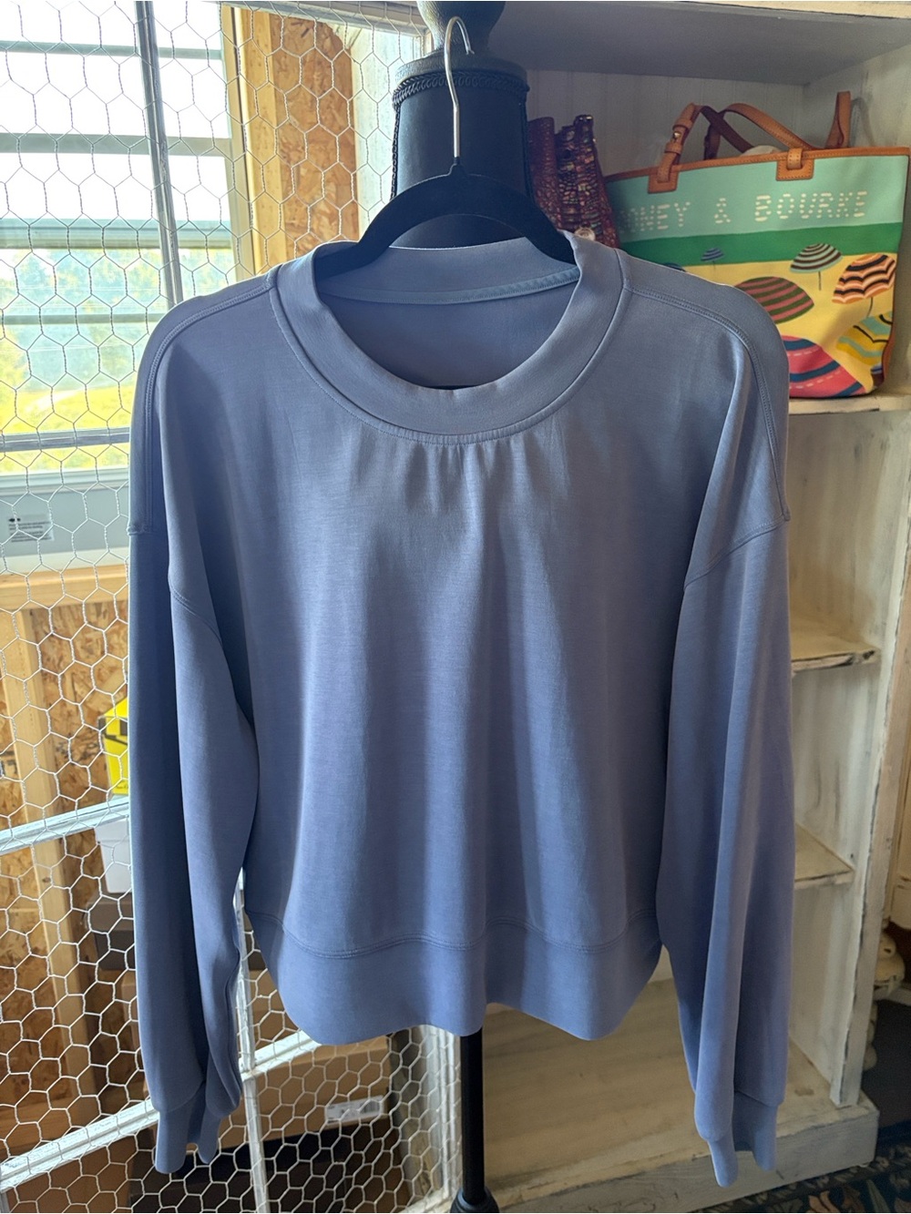 lululemon athletica Relaxed Crewneck Sweatshirt in Dusty Blue